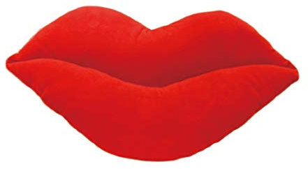 HOLIDYOYO Lippenkissen Rotes Plüschkissen Für Sofa Paarkissen Dekoratives Dekokissen