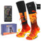Calcetines calefactables eléctricos con control por aplicación, calcetines calefactables para hombre y mujer con batería de 5000 mAh, calcetines de invierno recargables, calcetines térmicos de 3