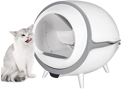 KG7HQRP Cat Litter Boxes Fully Automatic Cat Litter Tray Electric Cleaner Fully Enclosed Smart Cat Toilet Feces Shoveling Machine