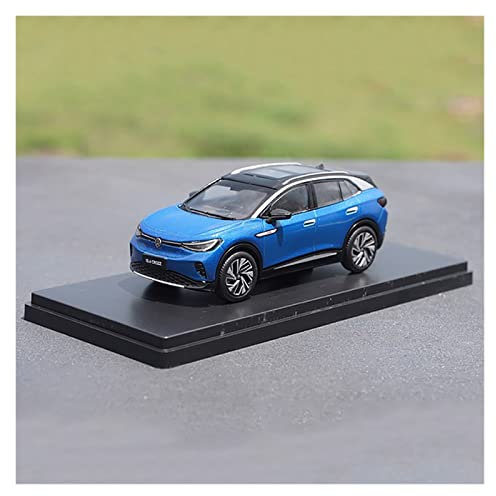 Miniaturmodelle 1 43 Diecast Fahrzeug Für Volkswagen ID 4 Crozz SUV Simulation Legierung Automodell Sammlerstücke Aus Metall Fertigmodell(Blau)