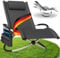 ELONEO Schaukelliege Outdoor mit Tasche, Relaxliege bis 180 kg Belastbarkeit, Schaukelsessel Outdoor, Liegestuhl wetterfest, Sonnenliege für Garten und Balkon, anthrazit