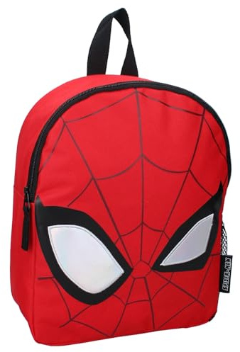 Spider-Man Fluffy Friends Backpack Spider-Man – Backpack for Children | School | Kindergarten – Red – Size 32 x 26 x 11 cm – 200-00853