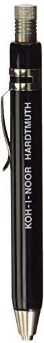 KOH-I-NOOR Fallbleistift Druckbleistift Metall Fallminenstift schwarz - Minenstärke 3,2 mm