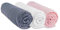 Easy Dort Lot de 3 Draps Housse 40x80 cm Extensible pour Couffin Berceau Nacelle | Coton | Gris Blanc Rose | Respirant | Sommeil sain | Certifié Oeko Tex | Fabriqué en Europe