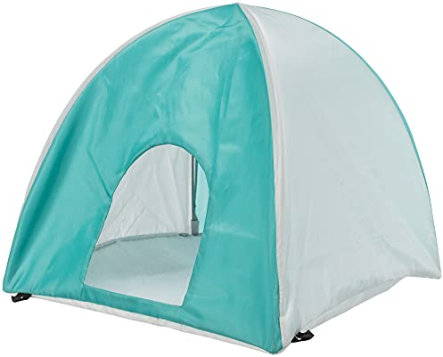 WigWam für Kleintiere, hellgrau/türkis