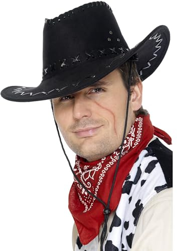 Smiffys Suede Look Cowboy Hat
