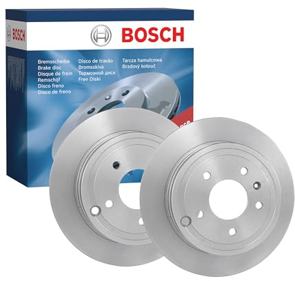Bosch BD1146 Brake Disc Set - 303 mm - Rear Axle - 1 Set of 2 Discs | Vented High-Carbon Discs - ECE-R90 Certified - Improved Cooling, Reduced Brake Fade, Corrosion Protection