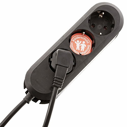 BACHMANN 388.170 Steckdosenleiste Smart 3xSchutzkontaktsteckdosen schwarz Zuleitung 1,5m