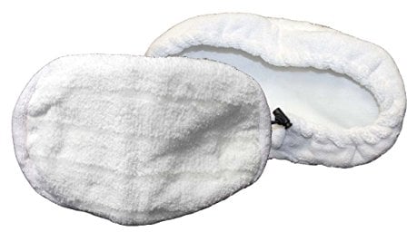 Deals2u365(™) Steam Mop Pads for Beldray 1500W Orange, Purple, Green Cleaner Main Floor Cleaning Cloths Pack of 2 (White)
