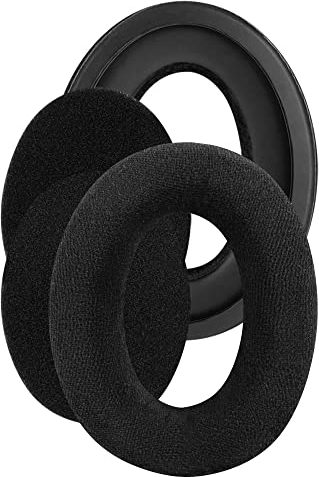 Geekria Earpad Replacement for HD515, HD555, HD595, HD518 Headphones Replacement Ear Pad/Ear Cushion/Ear Cups/Ear Cover/Earpads Repair Parts (Black Velvet)