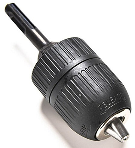 Malayas® Mandrino Autoserrante 13mm HSS, 2 a 13 mm, con Adattatore SDS, Tornio/Trapano a Colonna Serraggio Rapido Bit Support per Punte da Trapano