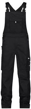 DASSY® Ventura Arbeitslatzhose mit Kniepolstertaschen - Größe 50 - SCHWARZ