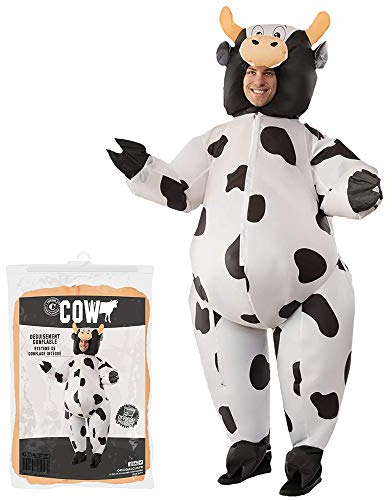 AirSuit® Déguisement Gonflable Vache | Costume Insolite | Qualité Premium | Taille Adulte 160 à 190cm | Polyester | Agréable à Porter | Résistant | Système de Gonflage Inclus | OriginalCup®