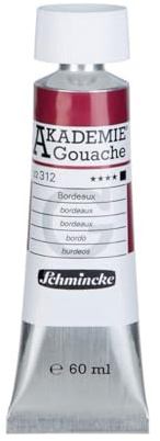 Schmincke – AKADEMIE® Gouache - feine Künstler-Gouache, Bordeaux - 60 ml