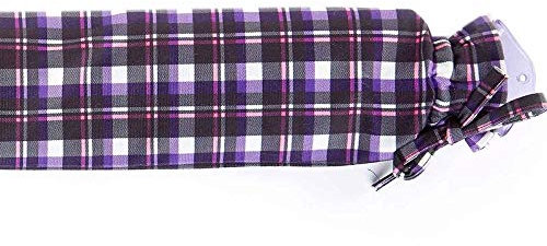 Warmies® Extra Long Hot Water Bottle - Purple Tartan