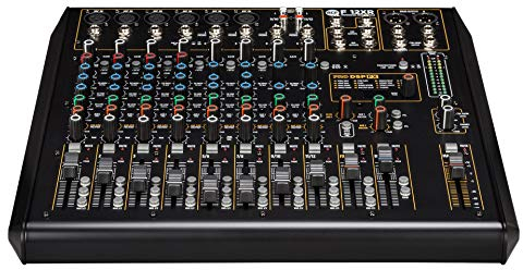 RCF F 12XR - Mixer Professionale a 12 Canali con porta USB e Multi FX e con Registrazione, Nero