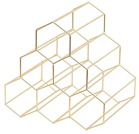 REFURBISHHOUSE Kreative Geometrische Weinregal Metall Einfache Haushalt Trauben Weinregal Restaurant Wohnzimmer Bar Weinschrank Wein Display