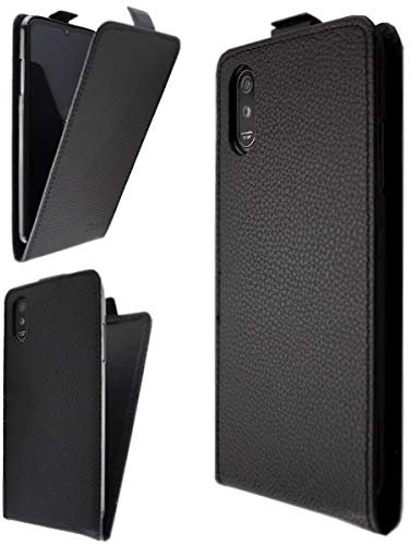 caseroxx Handy Hülle Flip Cover kompatibel mit Neffos C9 Max, Smartphone Tasche Flip Cover in schwarz