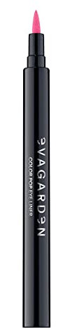 EVAGARDEN Color Pop Eye Liner - Fórmula de secado rápido que no se mancha, crea líneas ultrafinas a atrevidas con aplicación precisa, tono intenso que mejora el maquillaje de tu rostro, rosa ardiente