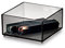iDesign Storage Drawer from the Signature Series by Sarah Tanno, Low-Profile RPET Makeup Tray for Beauty Products, Cosmetic Organiser System, Recycled Plastic, Smoke/Matte Black Trim, 10.16/10.16/5.08