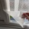 Flat Cats window screens - Three Pack - Selection of sizes (60cm x 110cm, White Mesh/White Fixings)