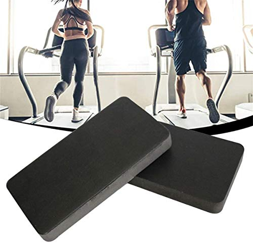 PPGE Home Laufband Matte, rutschfest, Hochdichter Gummi Matte Geräuschreduzierung, Stoßdämpfend, Bodenschutzmatte für Fitnessgeräte Unterlegmatte 6PCS