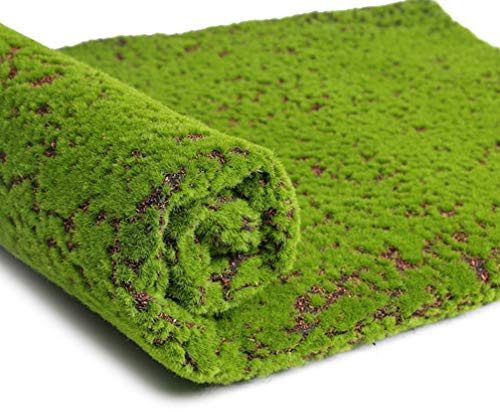Milisten Artificial Moss Sheet Mat Rug Fake Moss Turf Synthetic Landscape Lawn Carpet for DIY Wedding Backyard Patio Balcony Decorations 100cm
