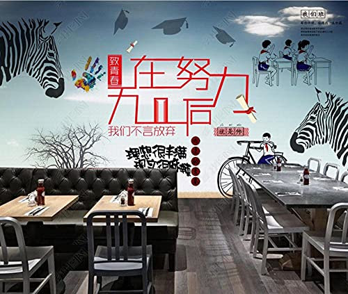 Retro Nostalgia to Youth 90S Restaurant Milk Tea Shop Tooling Background Wall-300Cmx210Cm