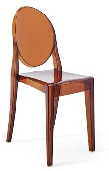 Kartell Victoria Ghost, Stuhl, 2-er Satz, Bernstein