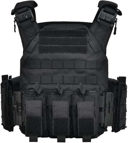 GFIRE Tactical Vest Quick Release Lightweight Vest Adjustable Breathable Weighted Vest for Training