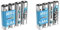 ANSMANN Akku AA Typ 2850mAh NiMH 1,2V - Mignon AA Batterien wiederaufladbar (4 Stück) & Akku AAA Typ 1100 mAh (min. 1050 mAh) NiMH 1,2 V (4 Stück) - Micro AAA Batterien wiederaufladbar