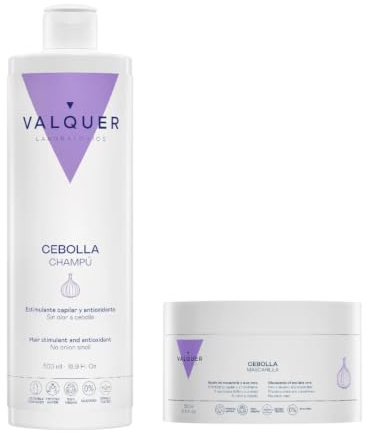 VALQUER Zwiebel-Shampoo und -Maske | 500 ml + 300 ml