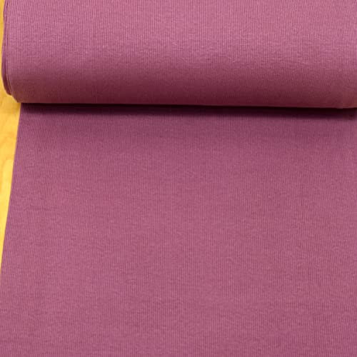 MAGAM-Stoffe Laura Bündchenstoff Grobstrick uni Bio Meterware 50cm (06. Lotus Rosa)