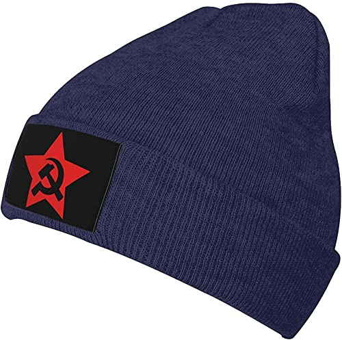 931 Strickmütze Kommunistische UDSSR Hammer Sichel Und Stern Winter Mütze Funktionale Wintermütze Atmungsaktivem Beanie Mütze Für Skifahren Outdoor Skating