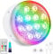 TEPENAR Luces sumergibles recargables para piscina, luces subacuáticas impermeables de 3.7 pulgadas, carga USB-C, funciona con pilas, control remoto, 16 luces de bañera de hidromasaje que cambian de