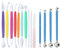 14pcs Fondant Cake Pan Flower Decorating Clay Flower Icing Sugar Carving Cutter Sugarcraft Craft Ball Model DIY Tool