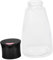 Luxshiny Bouteille Verre Pour Condiments Pot à Huile Et Sauce Pratique Accessoire De Cuisine Élégant Et Fonctionnel Noir