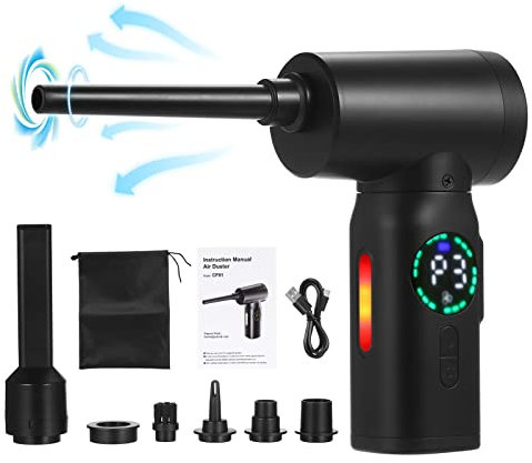 Weytoll Limpiador de plumero de aire comprimido 100W 7500mAh eléctrico para plumero de computadora, productos de limpieza de automóviles