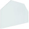 vidaXL Kaminofen Glasplatte Kaminplatte Kaminglas Ofenglas Bodenplatte Funkenschutzplatte Glasbodenplatte Kaminbodenplatte Sechseck 80x50cm