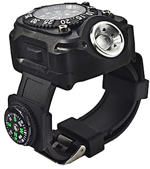 OSALADI -armbanduhr Licht Outdoor-uhr Mit Taschenlampe Kompass Für Wandern Nachtfahrten