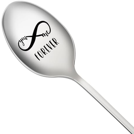 A7BXGKFS Couple Coffee Spoon - Engraved Tea Spoons for Valentines Day, Anniversary & Christmas Gifts for Couples