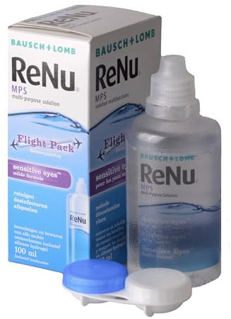 ReNu MPS Sensitive Eyes Solution Weiche Kontaktlinsen – Multifunktionale weiche Pflegelösung für empfindliche Augen – Produkt für weiche Kontaktlinsen, 100 ml