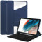 Keyboard Case for Samsung Galaxy Tab S9 FE+ / S9 FE Plus 12.4 Inch 2023(SM-X610/SM-X616B) S Pen Holder |Detachable Wireless Keyboard Cover| Shockproof 360 Swiveling Stand Clear Skin - Navy Blue