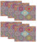 Artoid Mode Boho Vintage Geometrie Marokkanisch Mandala Platzsets 6er Set, 30x45cm Urlaub Bankett Tischsets Waschbar Platzdeckchen Küche Party Deko