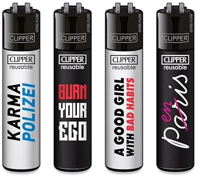 Clipper Feuerzeug 4er Set: (FFX Mix Slogan #1)