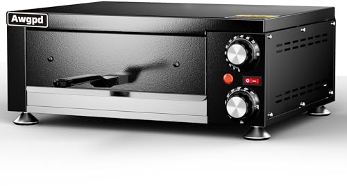 Awgpd - Electric Pizza Oven Indoor Countertop Commercial Pizza Maker Machine for Home with Timer, Stainless Steel Pizza Cooker, Commercial Pizza Restaurant for