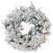 LED Tannenkranz mit Schnee und Beeren warm weiß beleuchtet - 51 cm mit 35 LED - Weihnachtskranz Batterie betrieben mit Timer - Tischkranz Türkranz Deko Kranz für Weihnachten Advent Winter