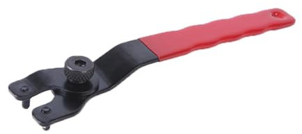 Adjustable Angle Grinder Spanner, Universal Angle Grinder Spanner Key Adjustable Pin Wrench (Red)