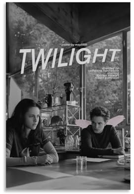 UARJIRUHR Twilight-Poster, Raumdekoration, Leinwand, künstlerisches Poster, Wandkunst, Schlafzimmer-Dekor, Poster für Zimmer, ästhetisch, 30 x 45 cm, ungerahmter Stil