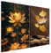 murando - Wandbilder Set Luxuriöse Blüten 40x30cm 2 Teilig je 20x30cm Collage 2er Mehrteiligen Gemälden Vlies Leinwandbild Kunstdrucke Leinwanddrucke - Bilder-Set Schlafzimmer Natur b-C-10462-b-a